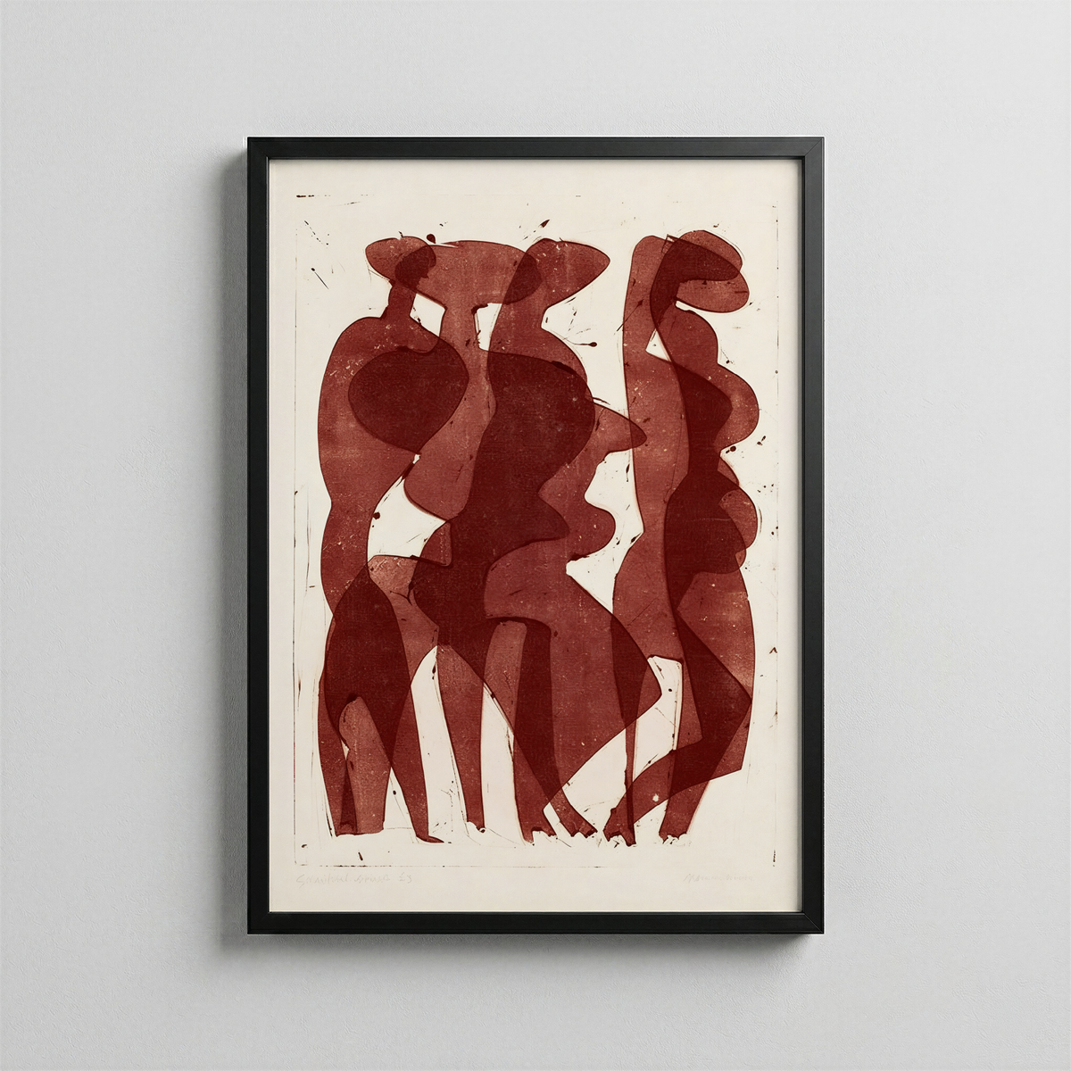 Bağ — Abstract Figure Poster