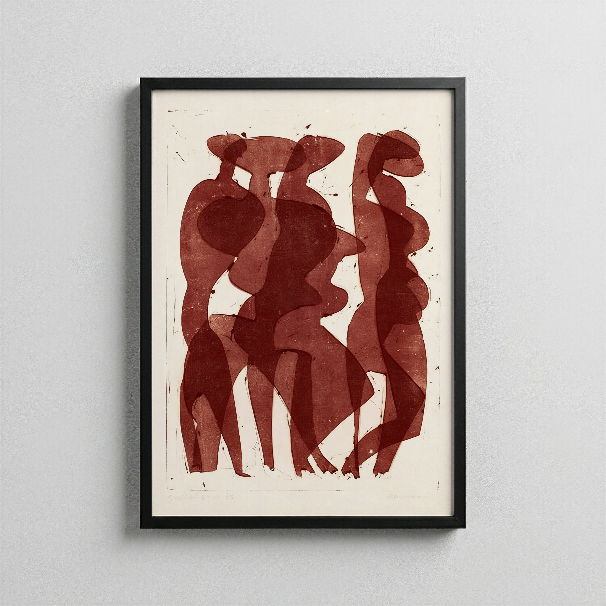 Bağ — Abstract Figure Poster
