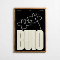 Buio – Minimal Tipografi Posteri