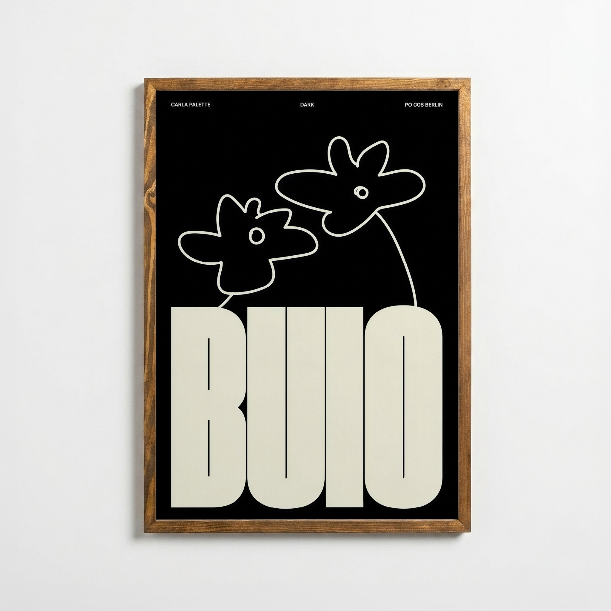 Buio – Minimal Tipografi Posteri