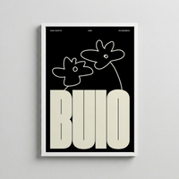 Buio – Minimal Tipografi Posteri