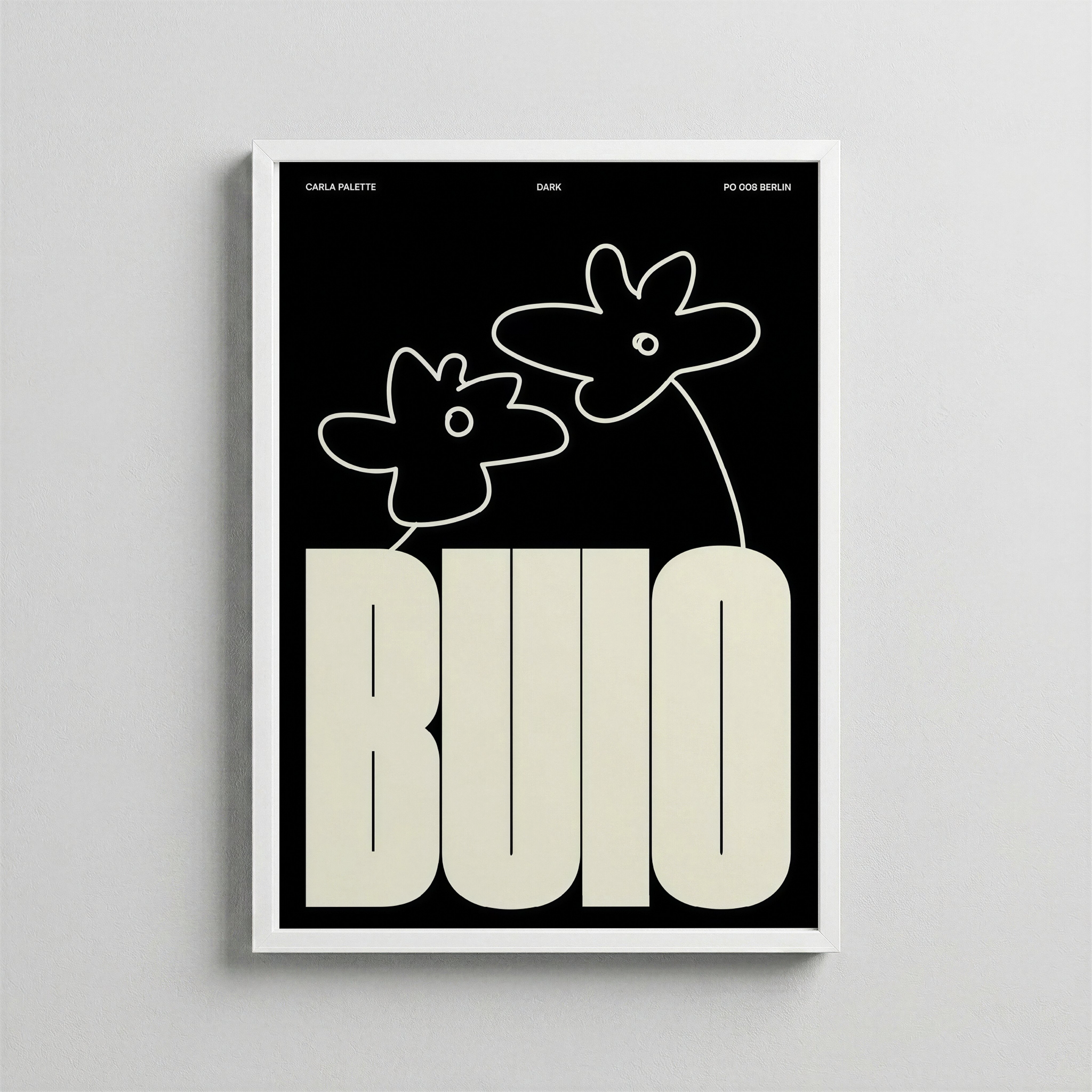 Buio – Minimal Tipografi Posteri