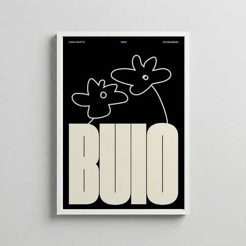 Buio – Minimal Tipografi Posteri