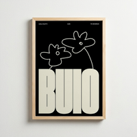 Buio – Minimal Tipografi Posteri