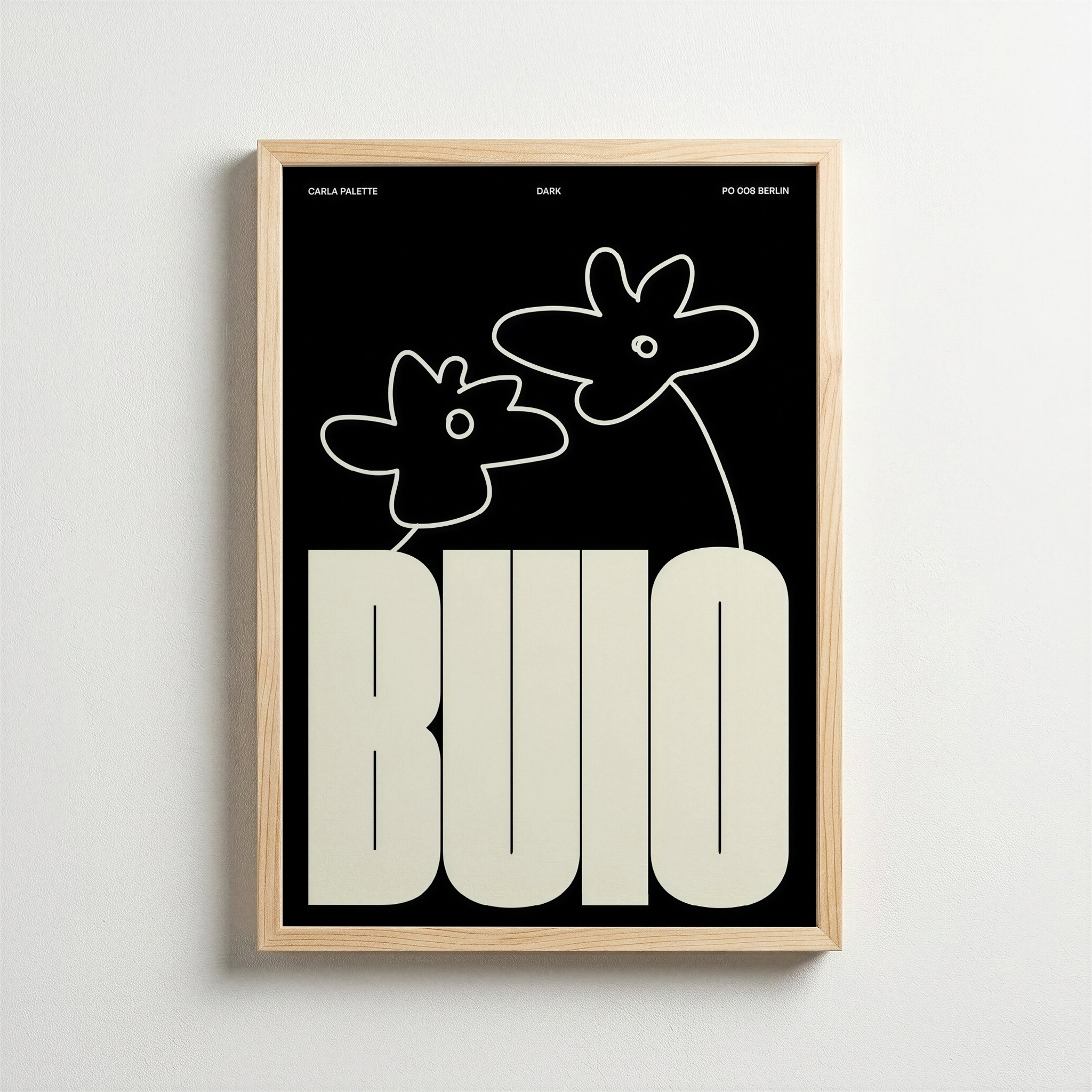 Buio – Minimal Tipografi Posteri