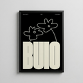 Buio – Minimal Tipografi Posteri