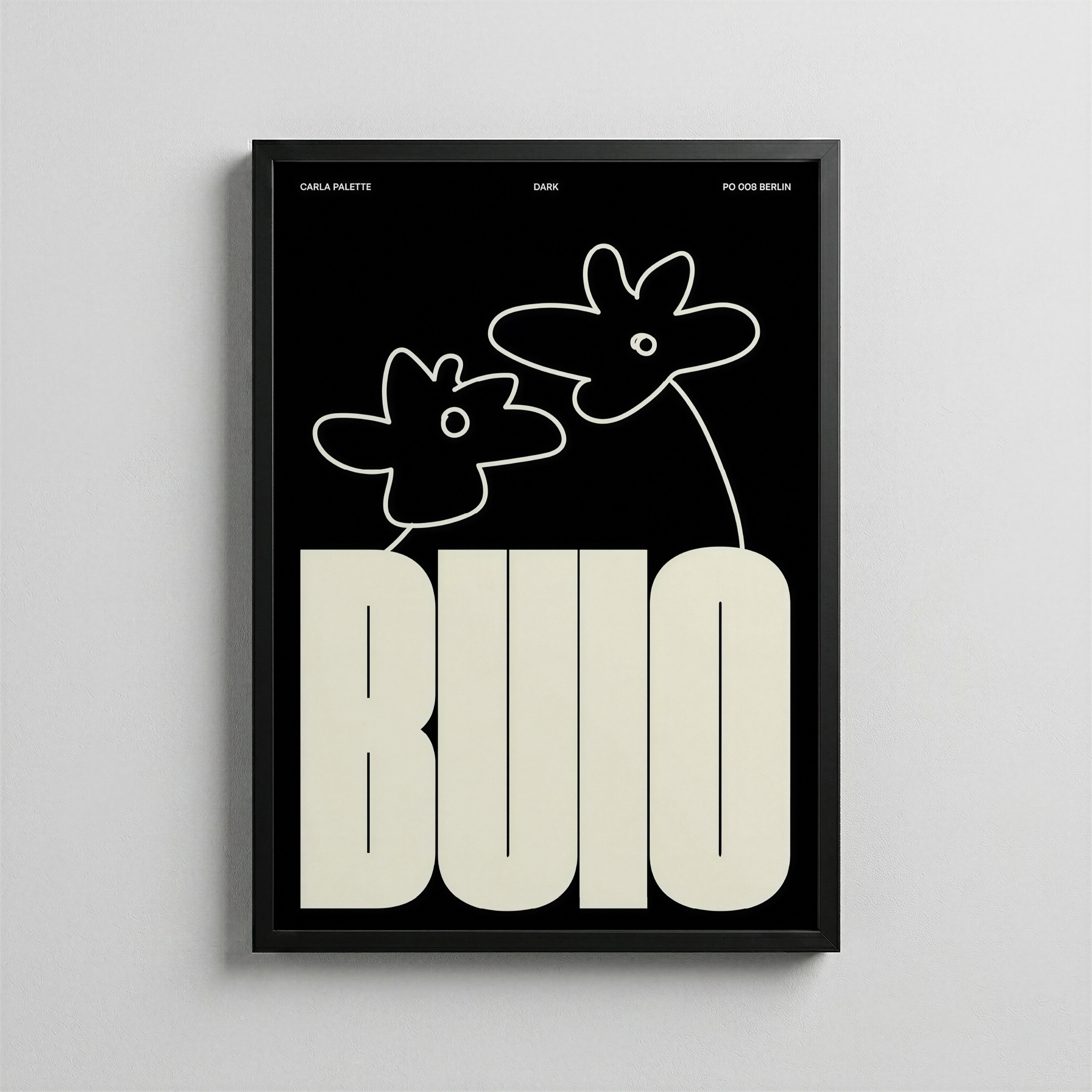Buio – Minimal Tipografi Posteri