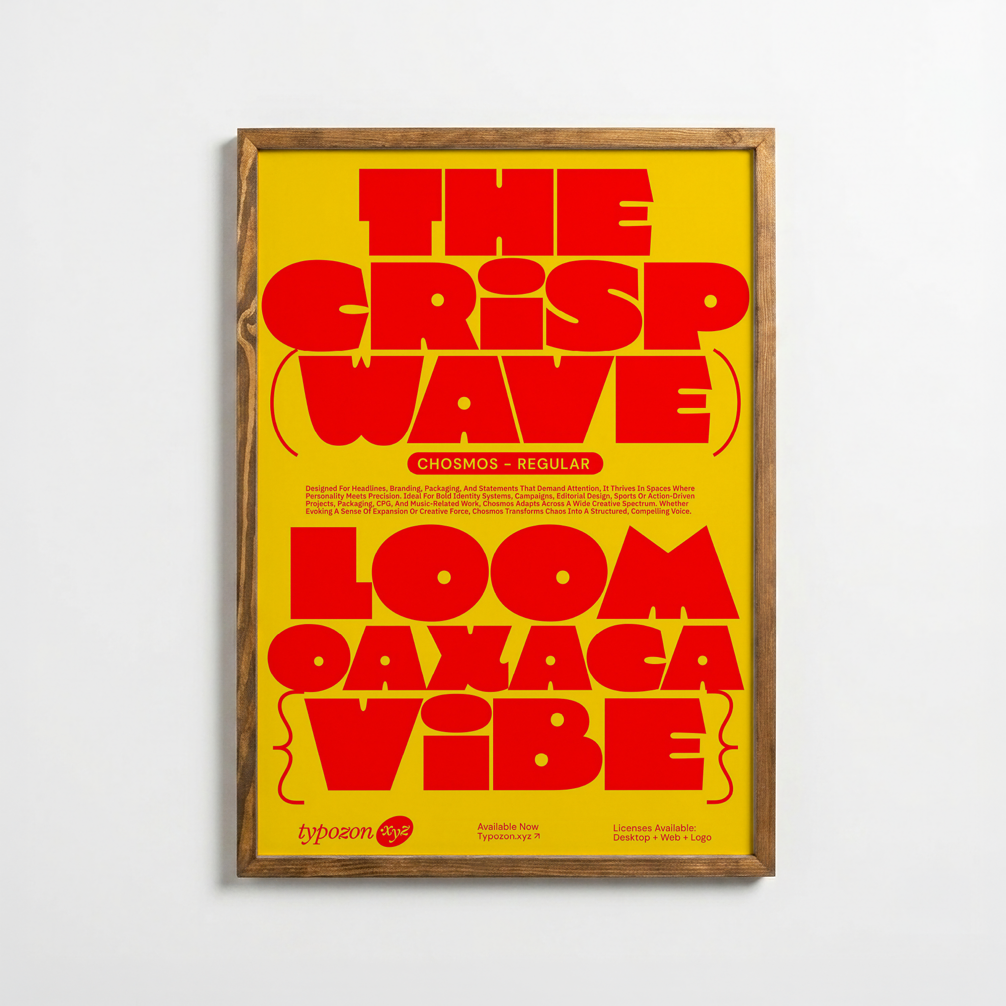 Crisp Wave – Bold Type Poster