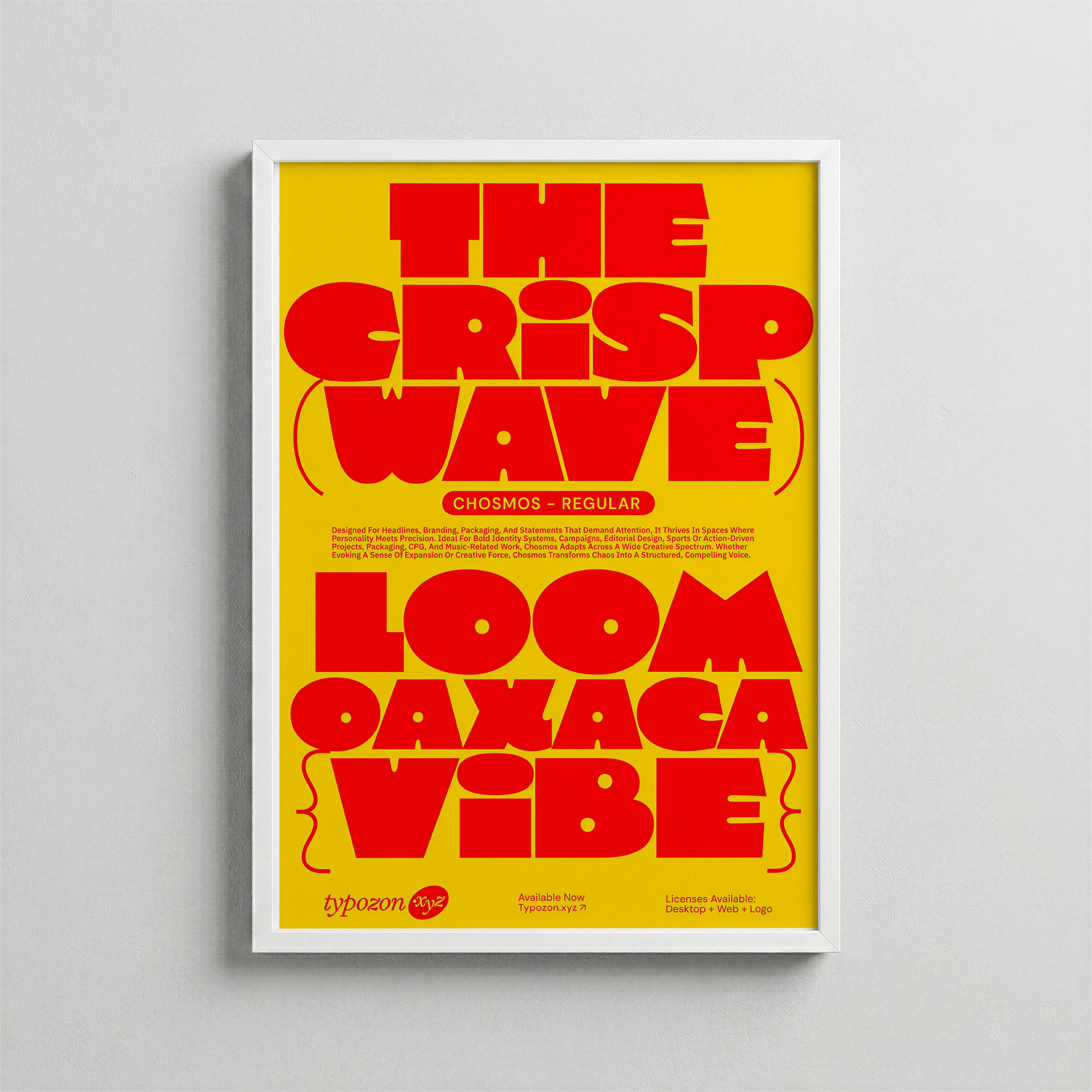 Crisp Wave – Bold Type Poster