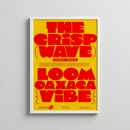 Crisp Wave – Bold Type Poster