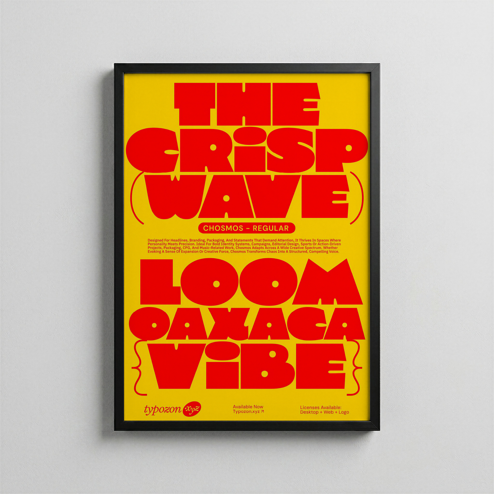 Crisp Wave – Bold Type Poster