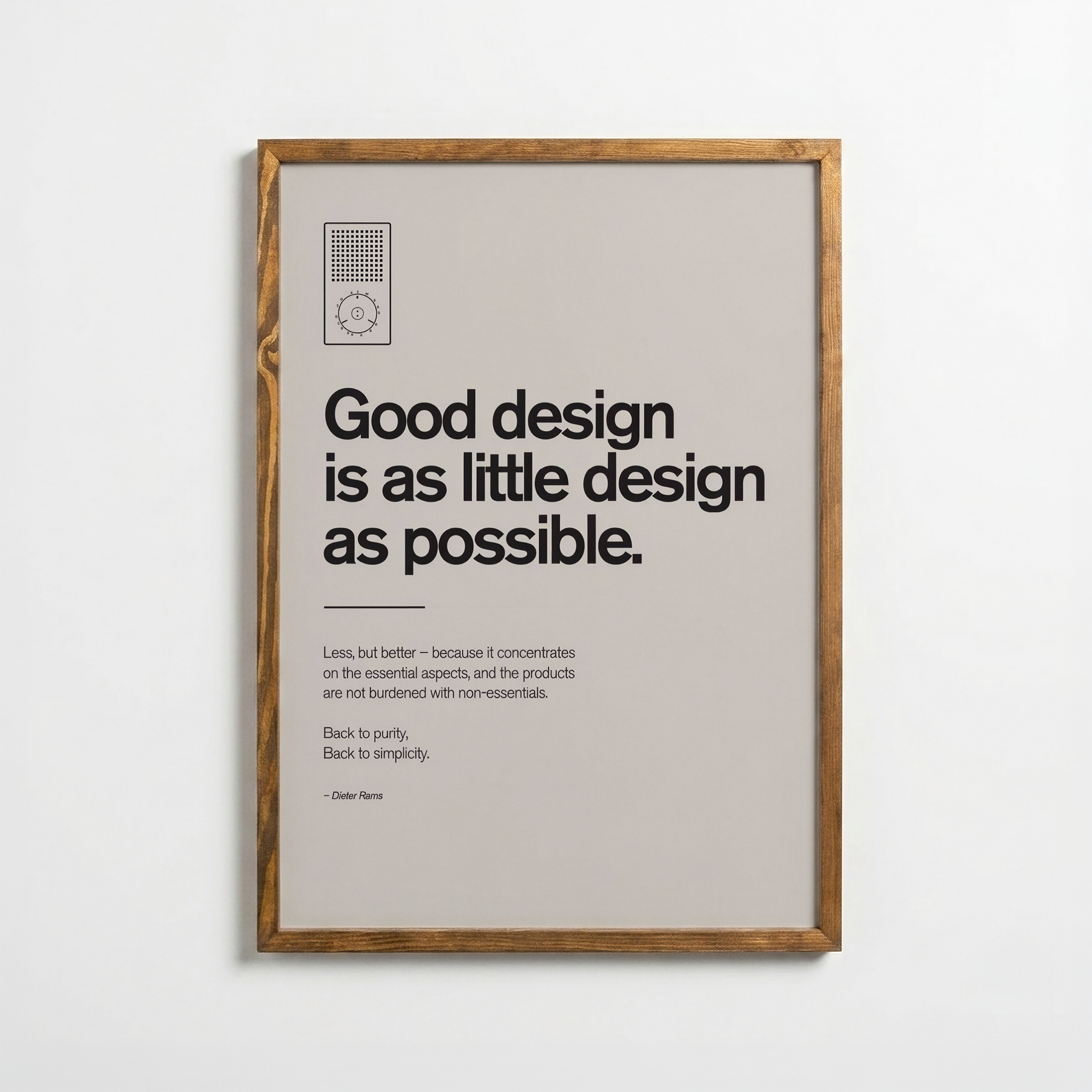 Dieter Rams – Good Design Is as Little Design as Possible