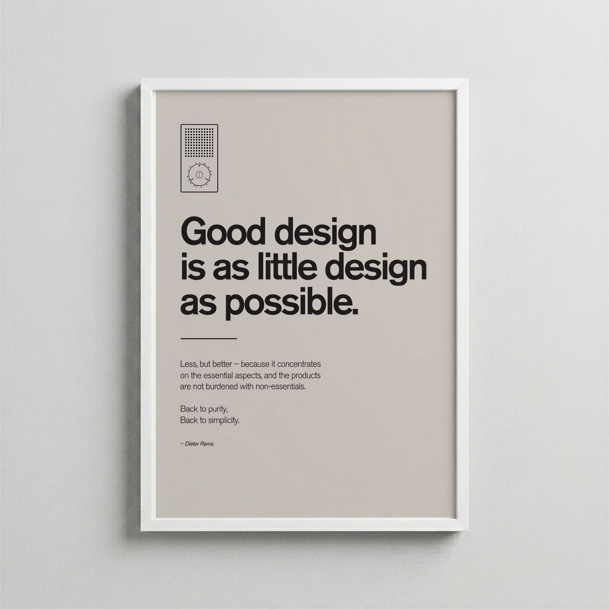 Dieter Rams – Good Design Is as Little Design as Possible