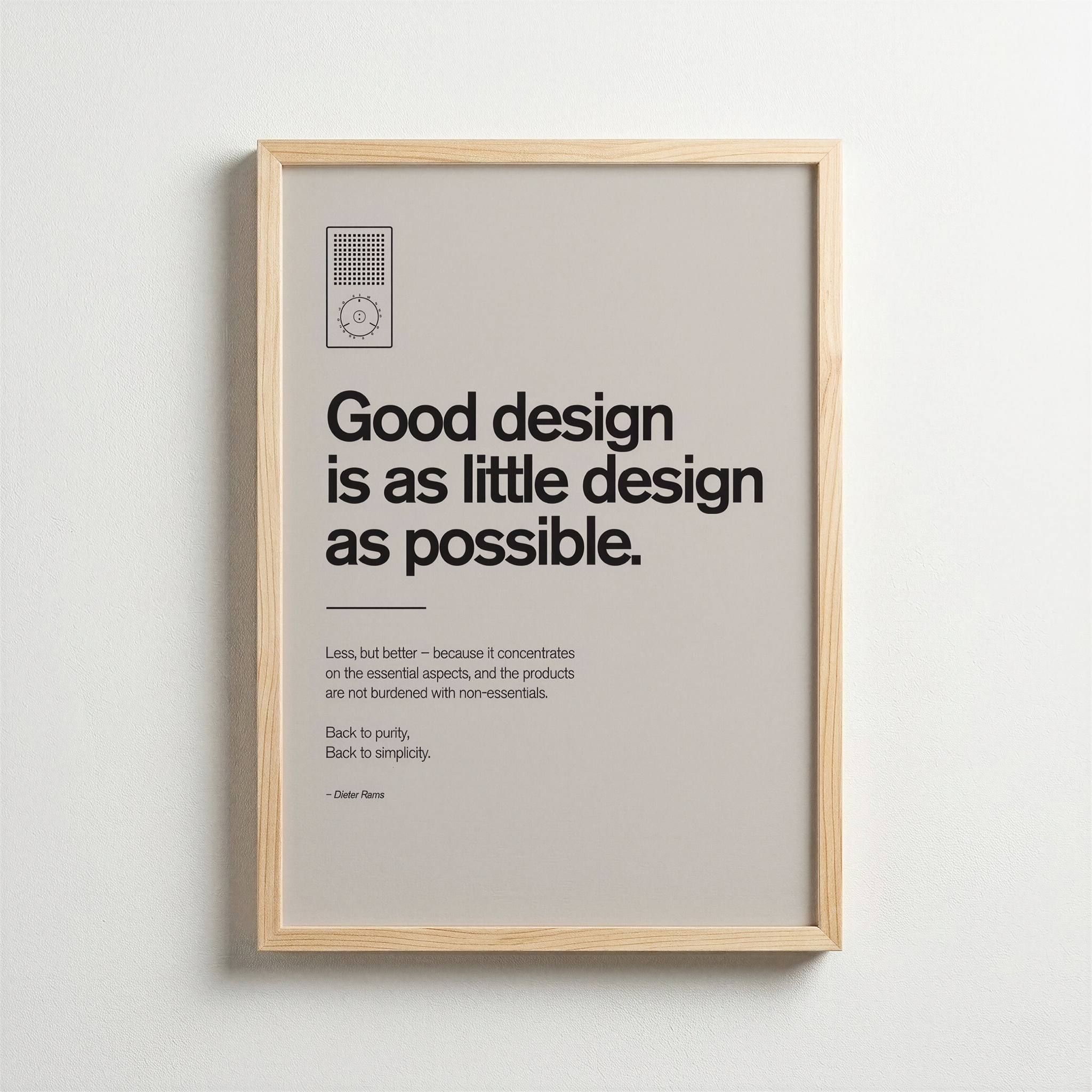 Dieter Rams – Good Design Is as Little Design as Possible