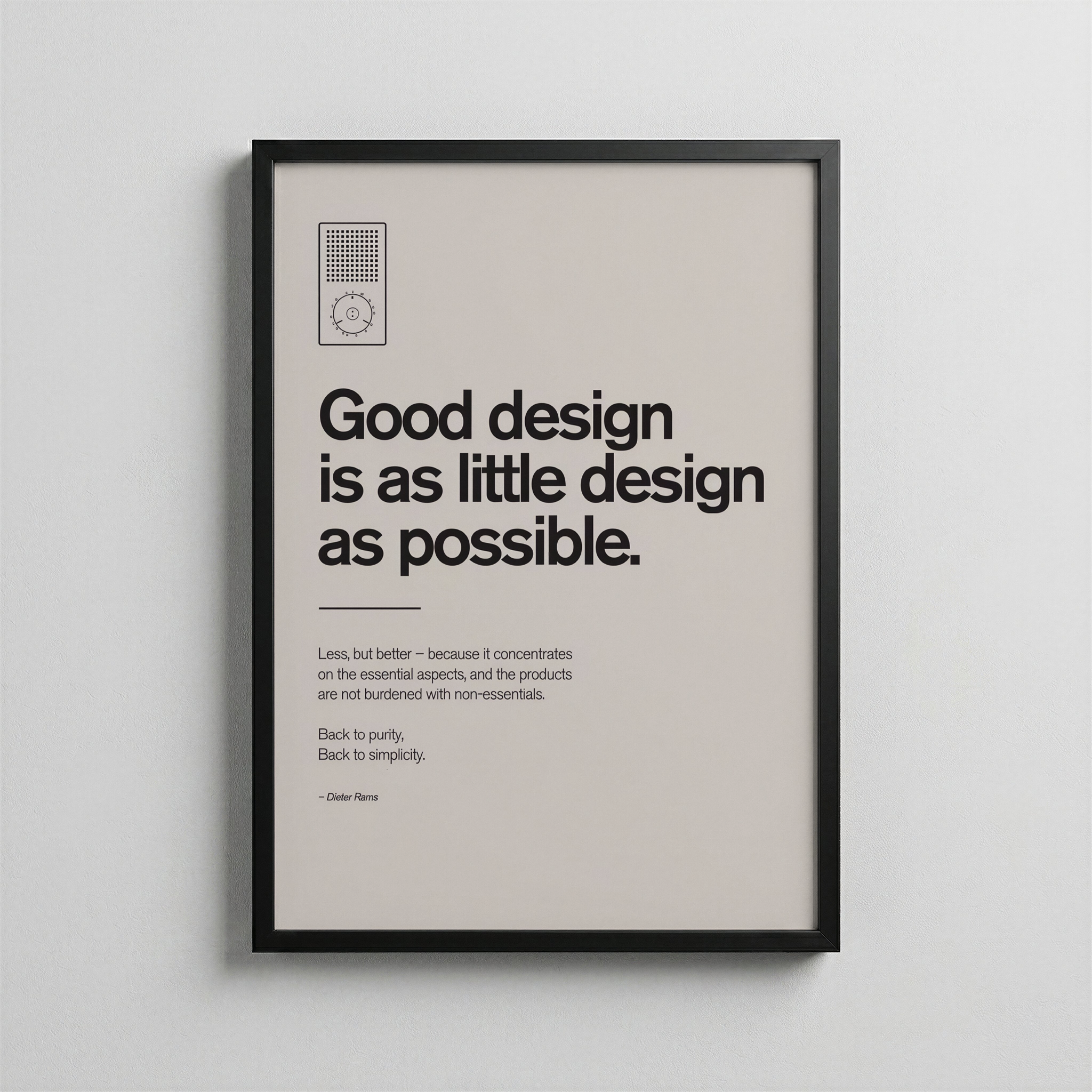 Dieter Rams – Good Design Is as Little Design as Possible