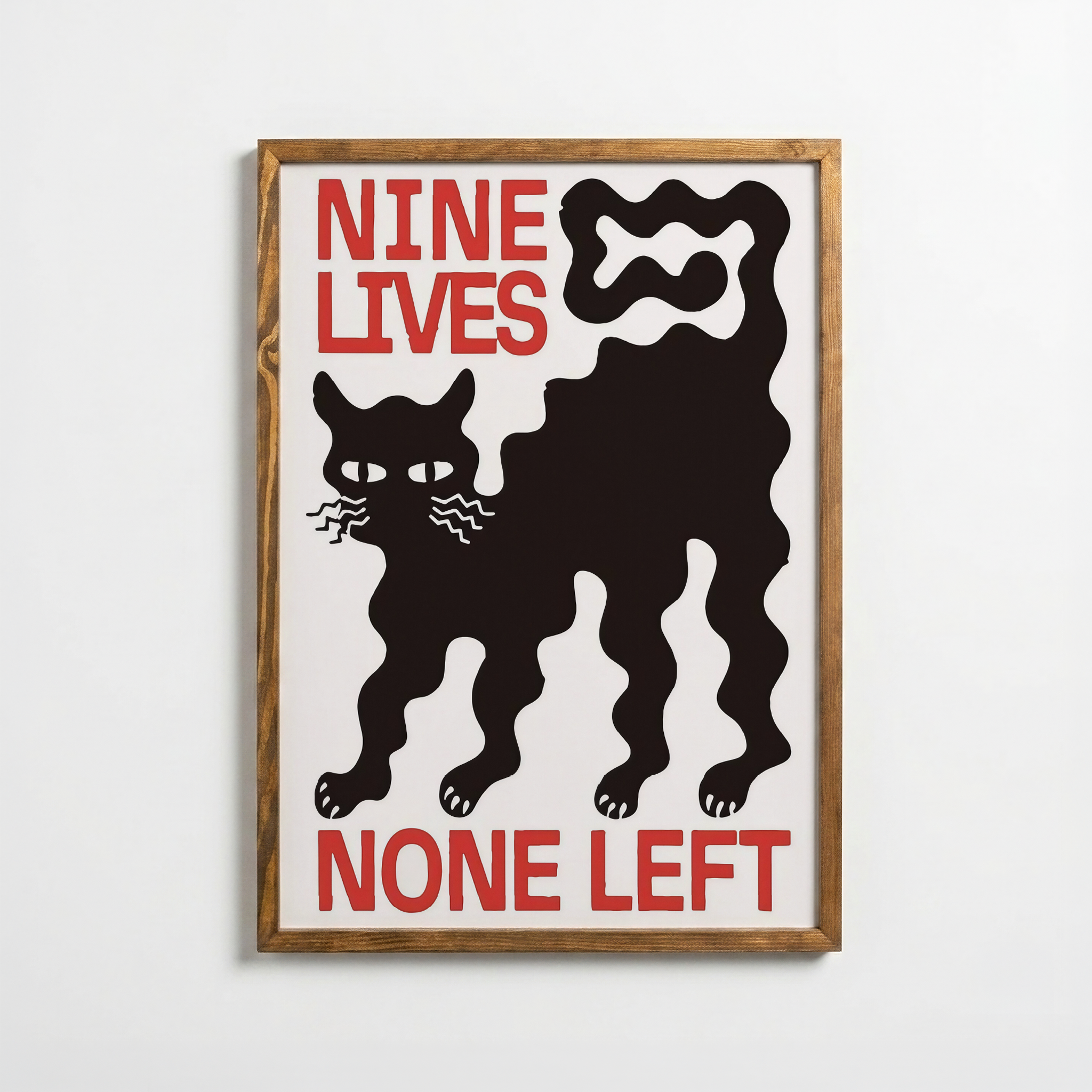 Dokuz Can – Sürreal Kedi Posteri