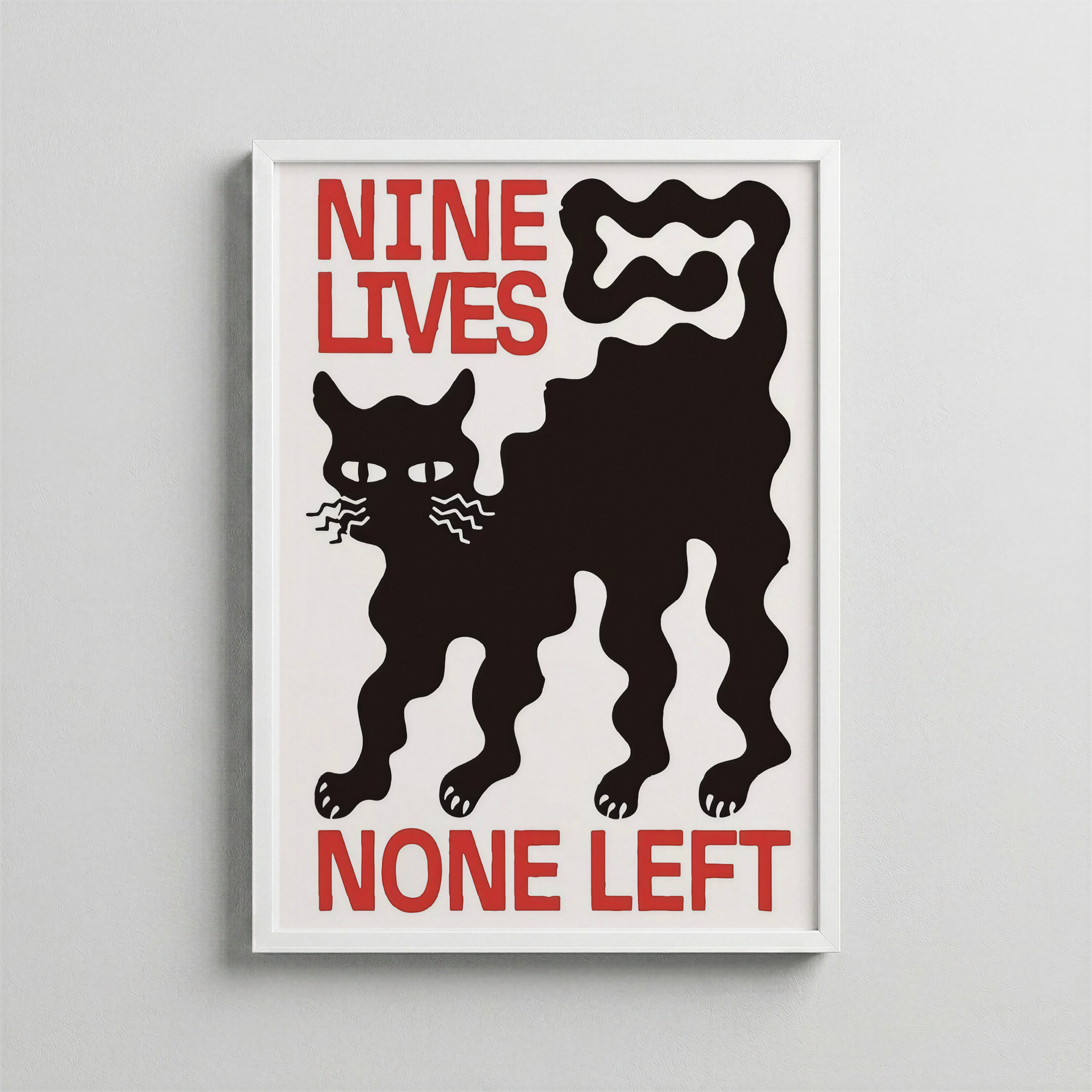 Dokuz Can – Sürreal Kedi Posteri