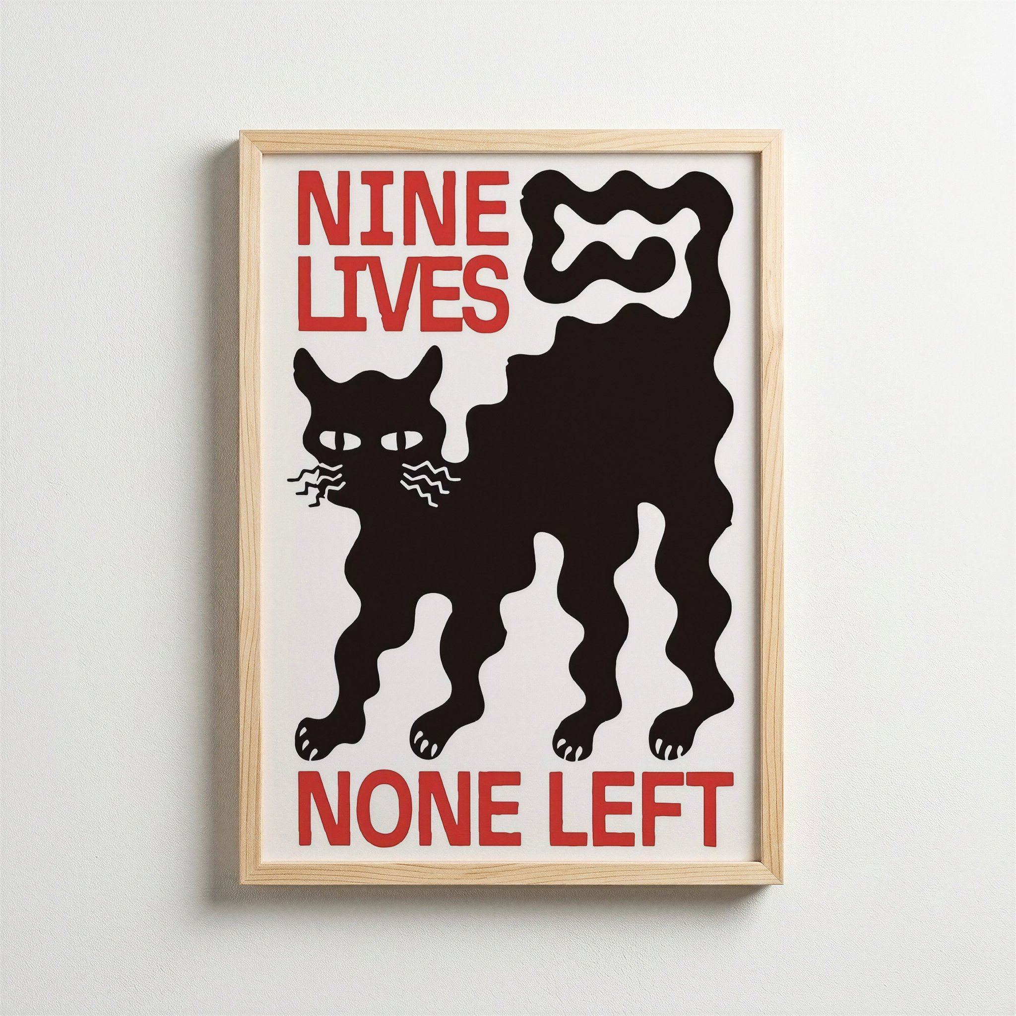 Dokuz Can – Sürreal Kedi Posteri