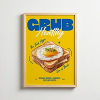 Egg on Toast – Bold Food Poster