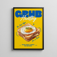Egg on Toast – Bold Food Poster
