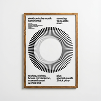 Elektronik Müzik Continental – Minimal Tekno Etkinlik Posteri