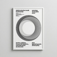 Elektronik Müzik Continental – Minimal Tekno Etkinlik Posteri