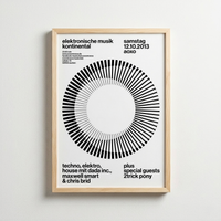 Elektronik Müzik Continental – Minimal Tekno Etkinlik Posteri