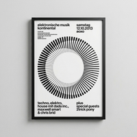 Elektronik Müzik Continental – Minimal Tekno Etkinlik Posteri