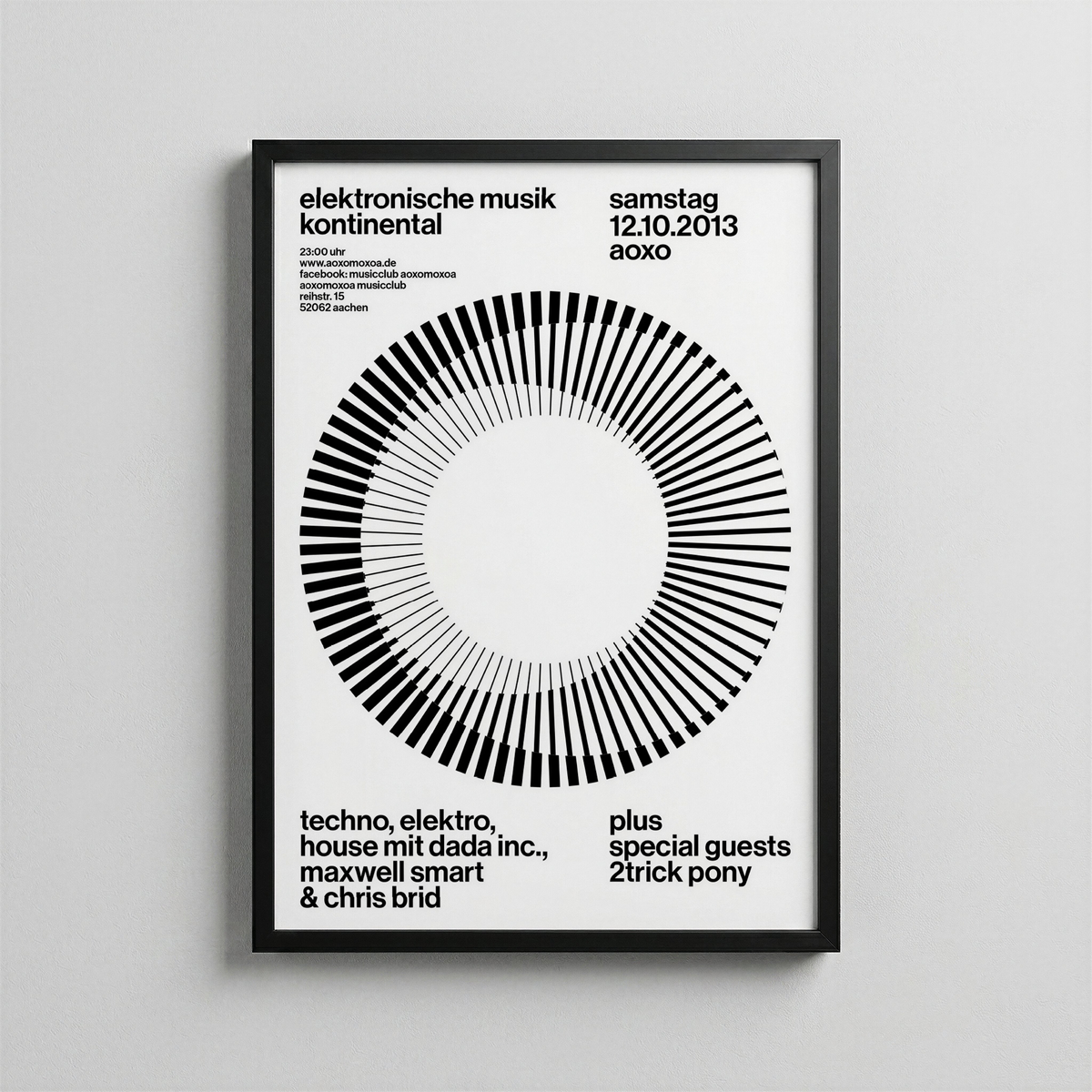 Elektronik Müzik Continental – Minimal Tekno Etkinlik Posteri