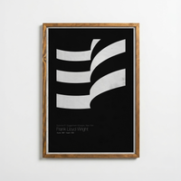 Guggenheim Akışı – Minimal Mimari Posteri