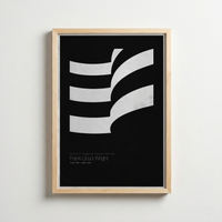 Guggenheim Akışı – Minimal Mimari Posteri