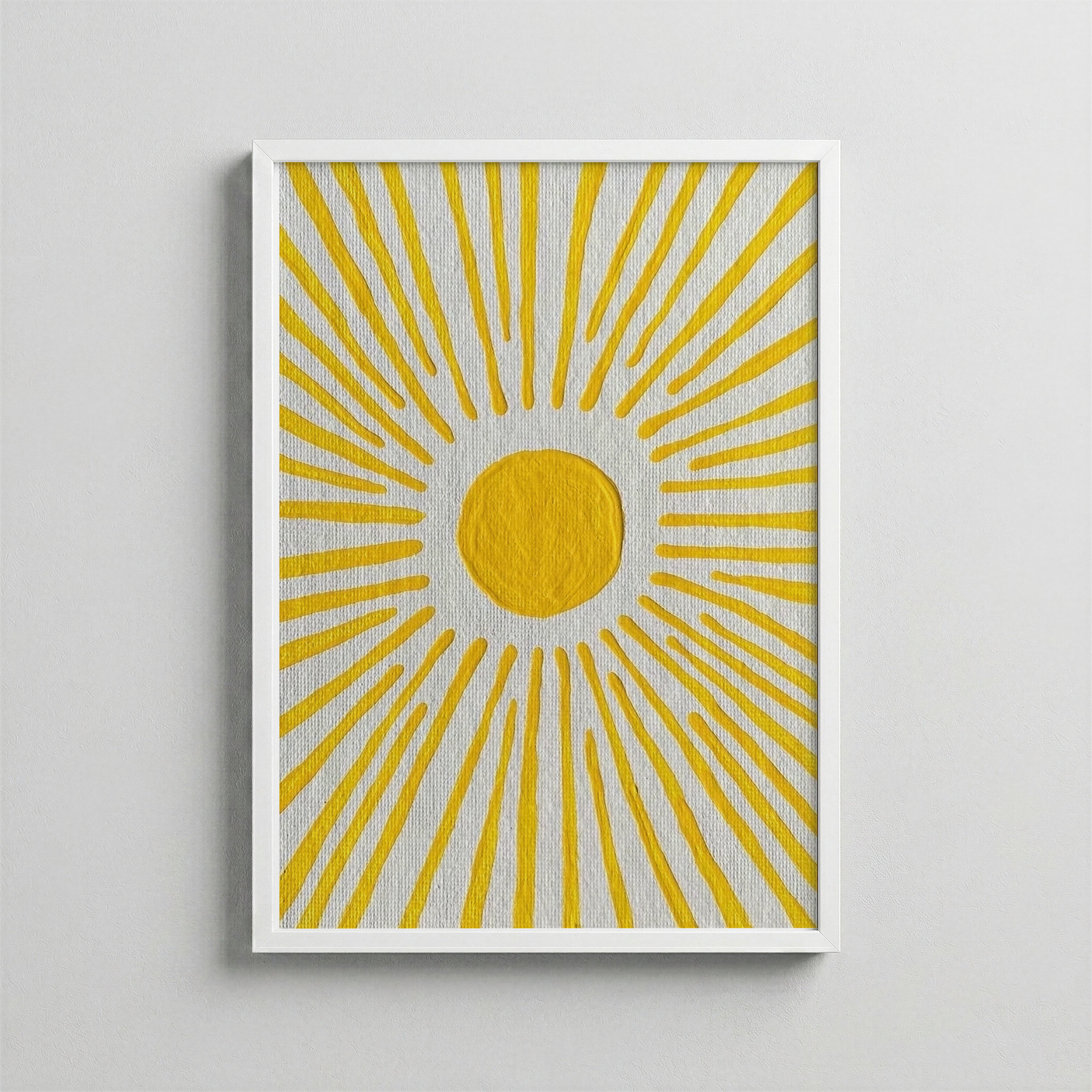 Güneş Işıltısı – Dokulu Minimal Poster