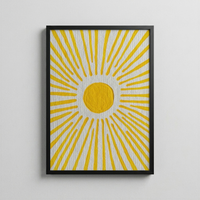 Güneş Işıltısı – Dokulu Minimal Poster