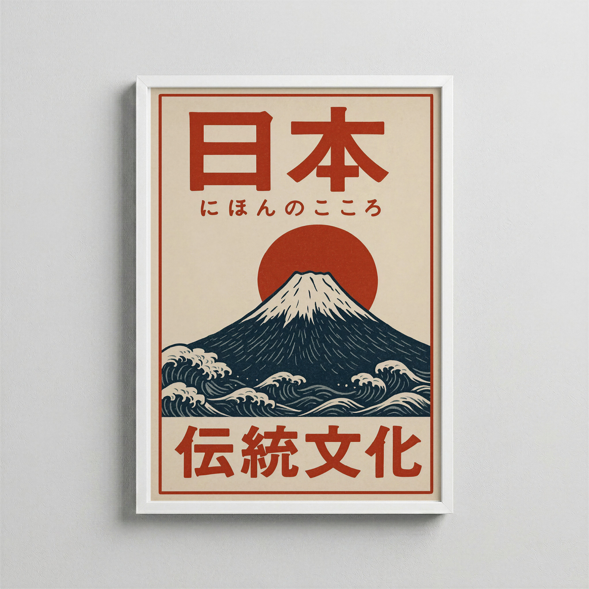 Japonya’nın Mirası – Ahşap Baskı Tarzı Retro Poster
