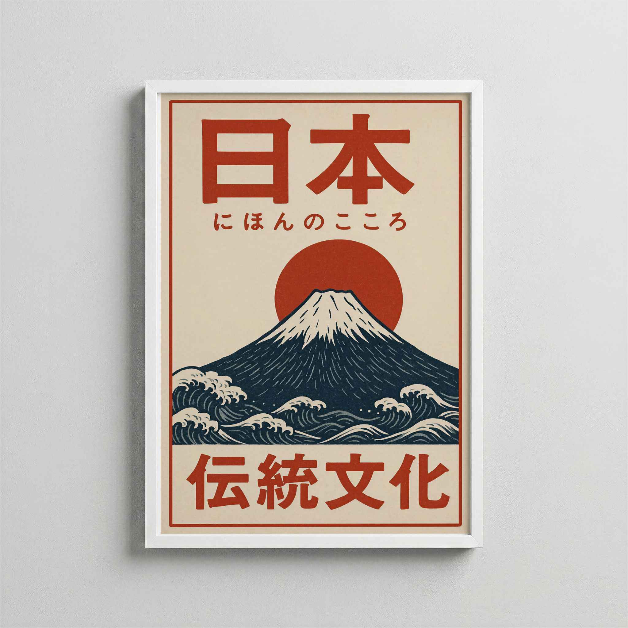 Japonya’nın Mirası – Ahşap Baskı Tarzı Retro Poster