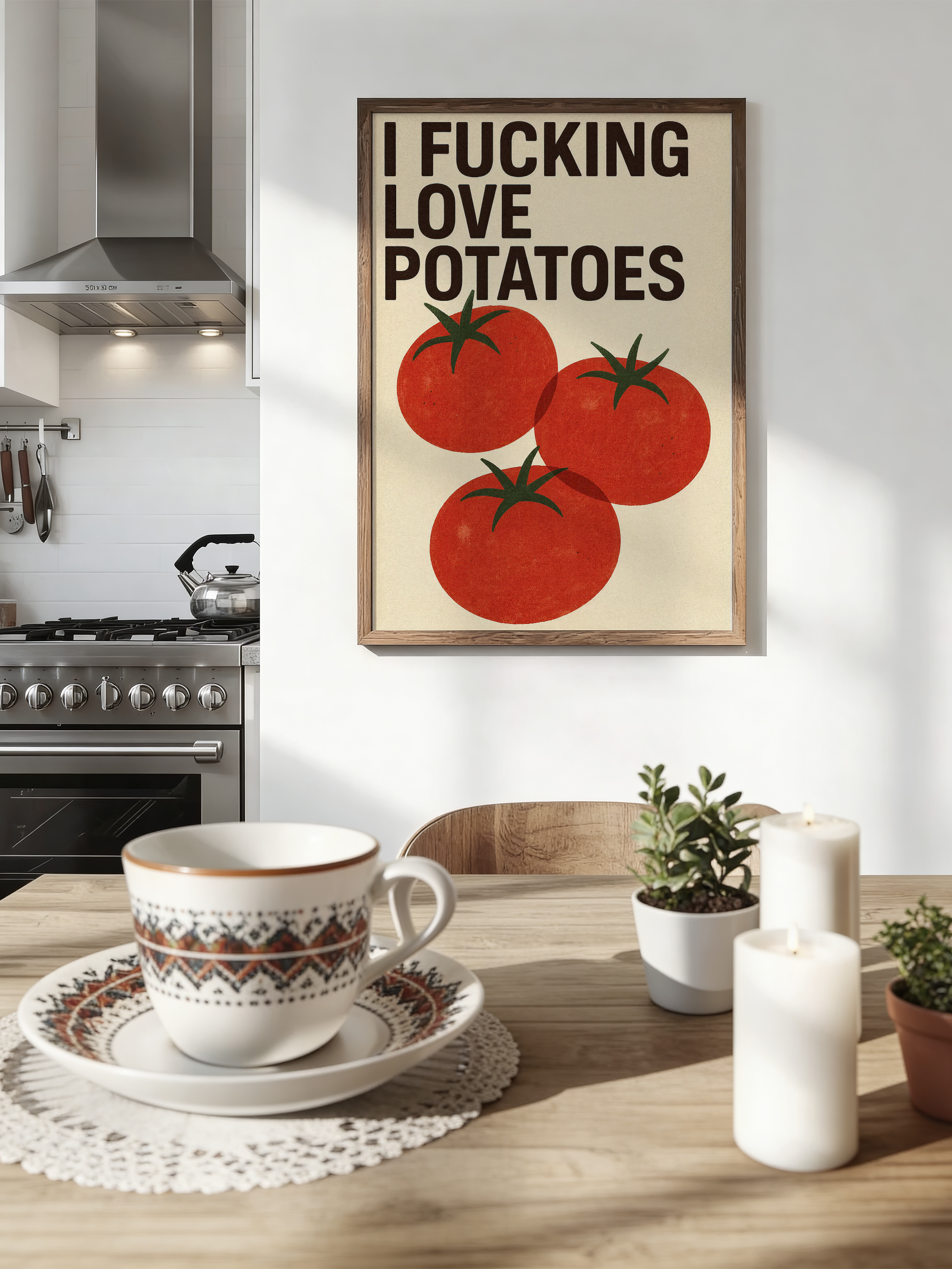 I Fucking Love Potatoes – Bold Typography
