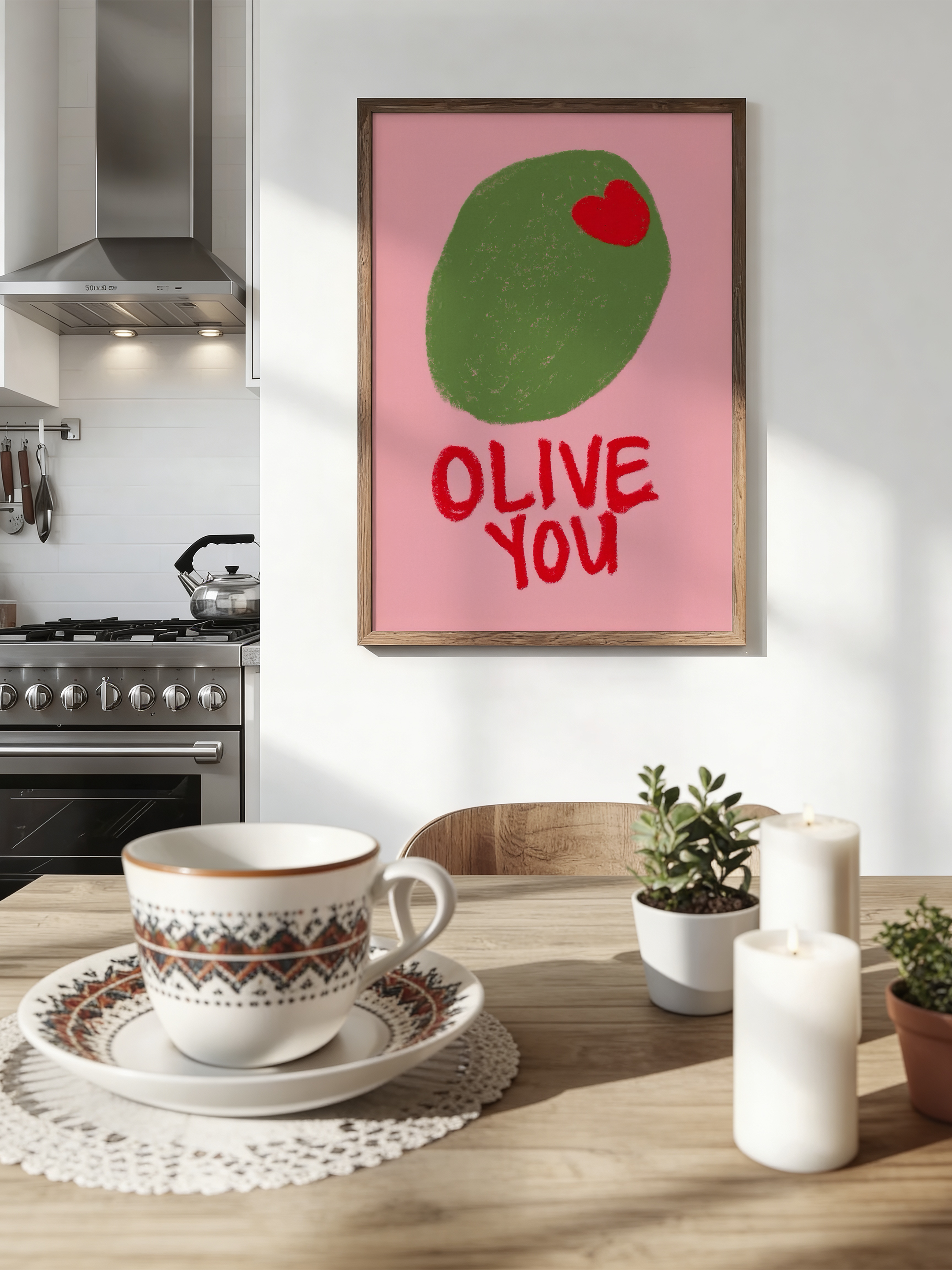 Olive You – Playful Love Poster