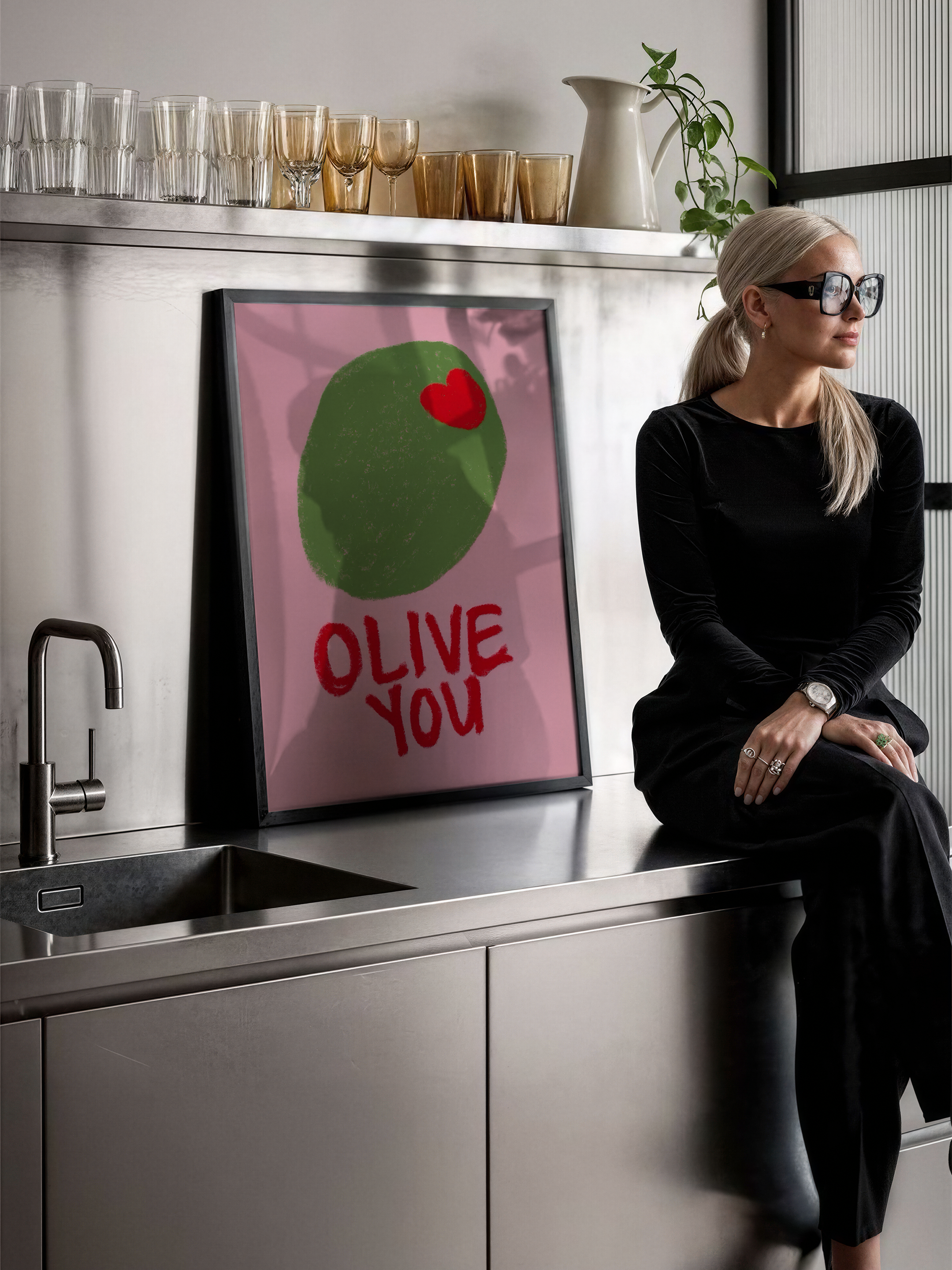 Olive You – Playful Love Poster