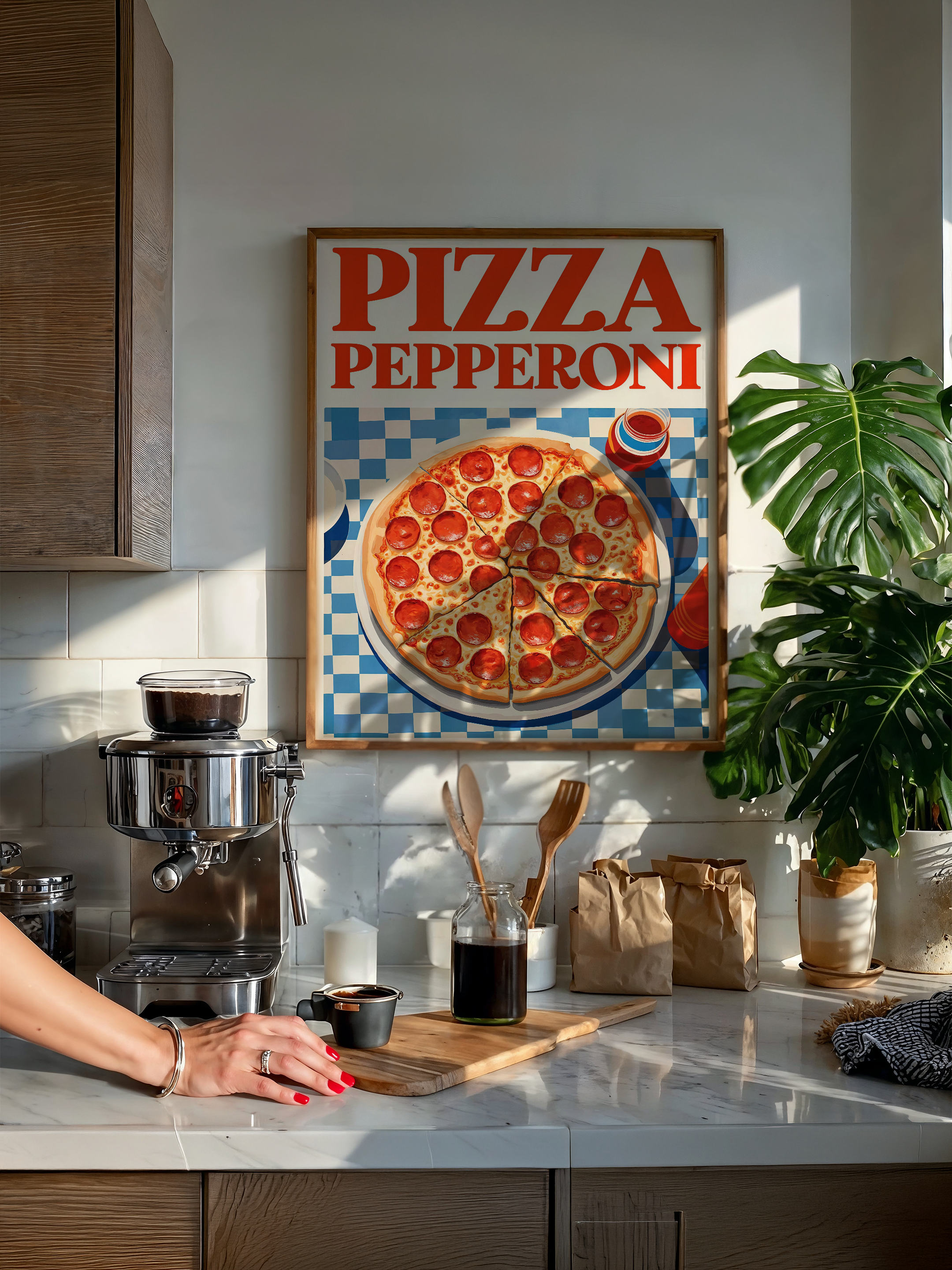 Pepperoni Feast – Classic Pizza Poster