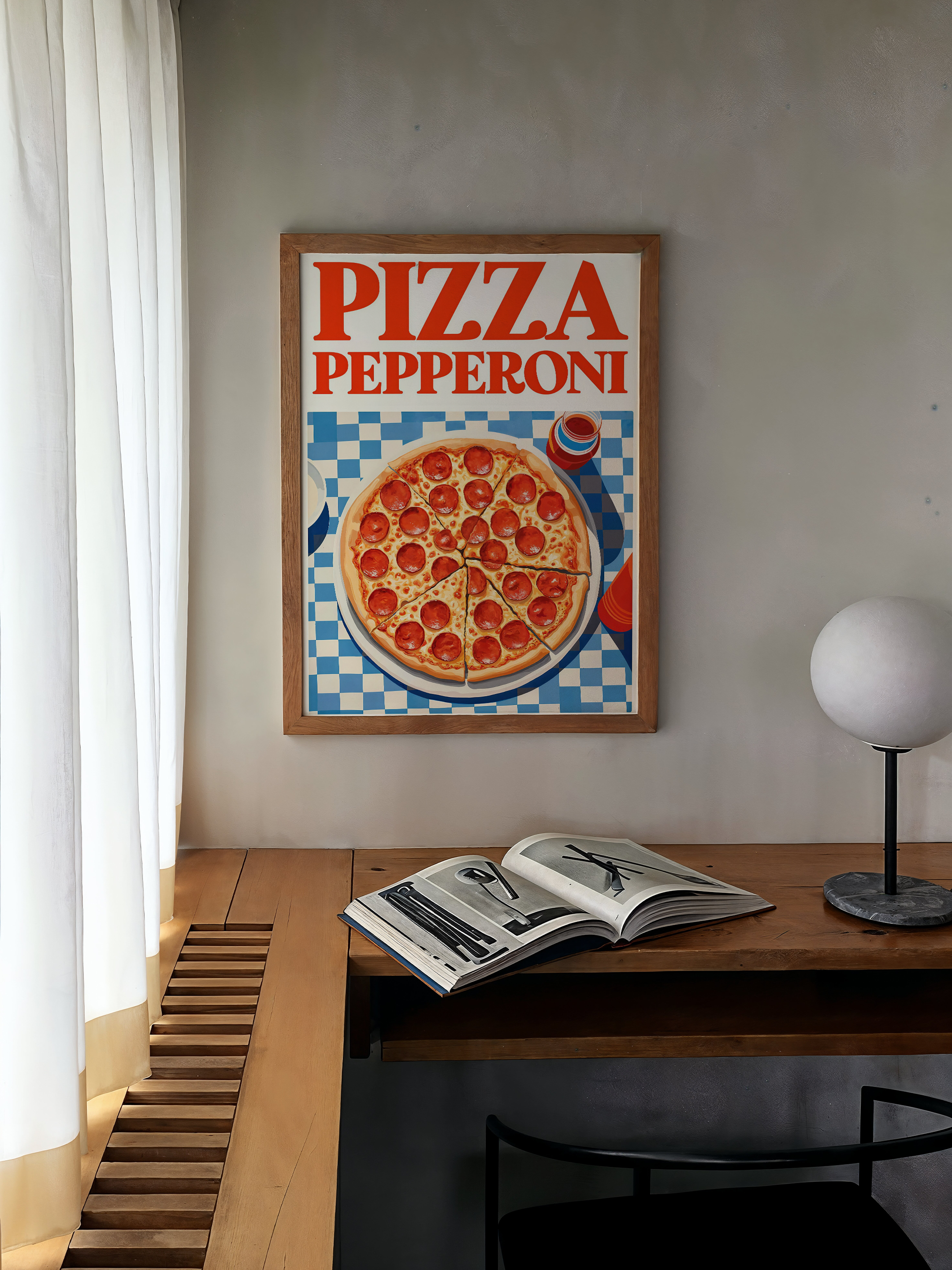 Pepperoni Feast – Classic Pizza Poster