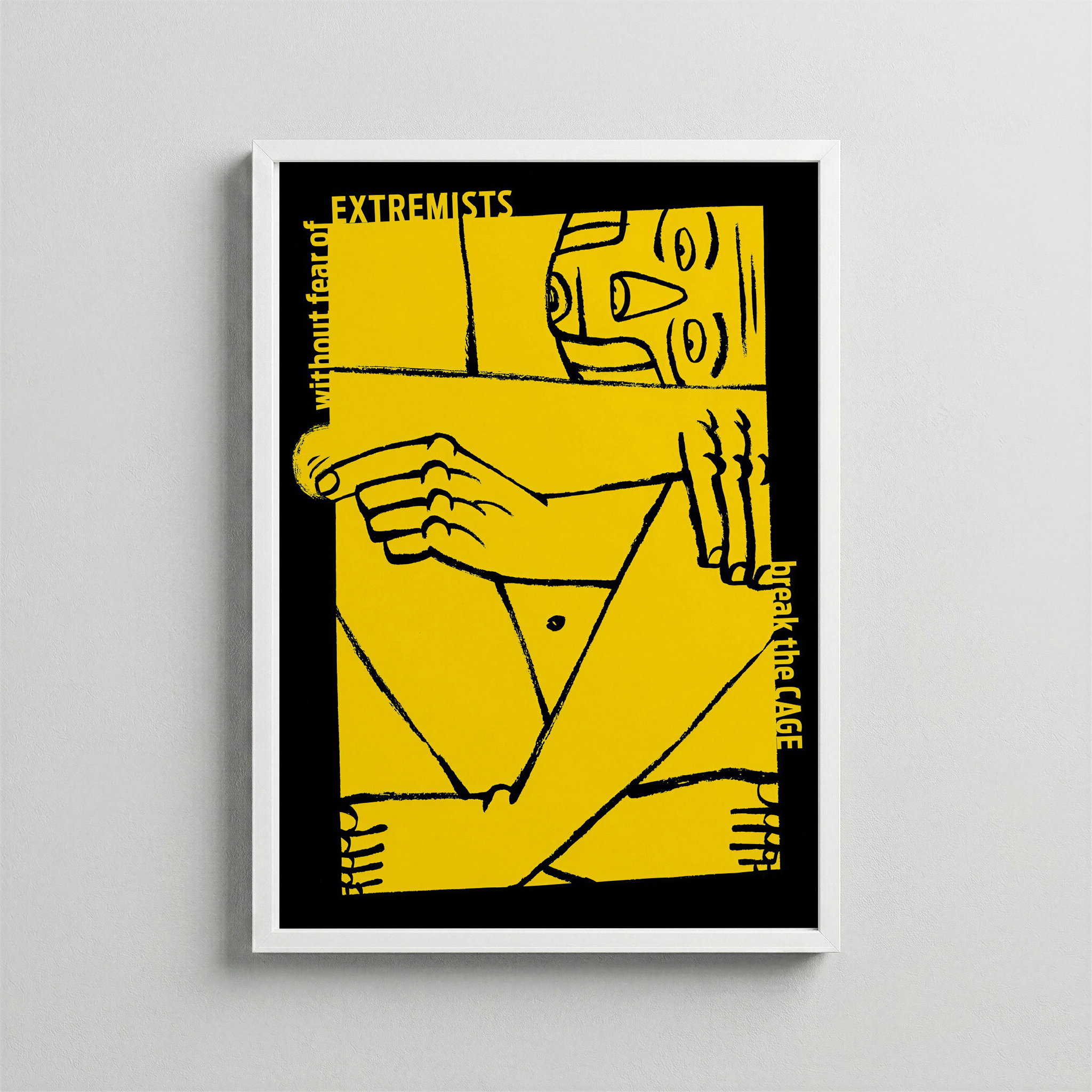 Kafesi Kır – Protest Grafik Posteri