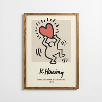 Keith Haring - Dancing Man With Heart