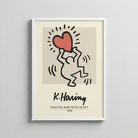 Keith Haring - Dancing Man With Heart