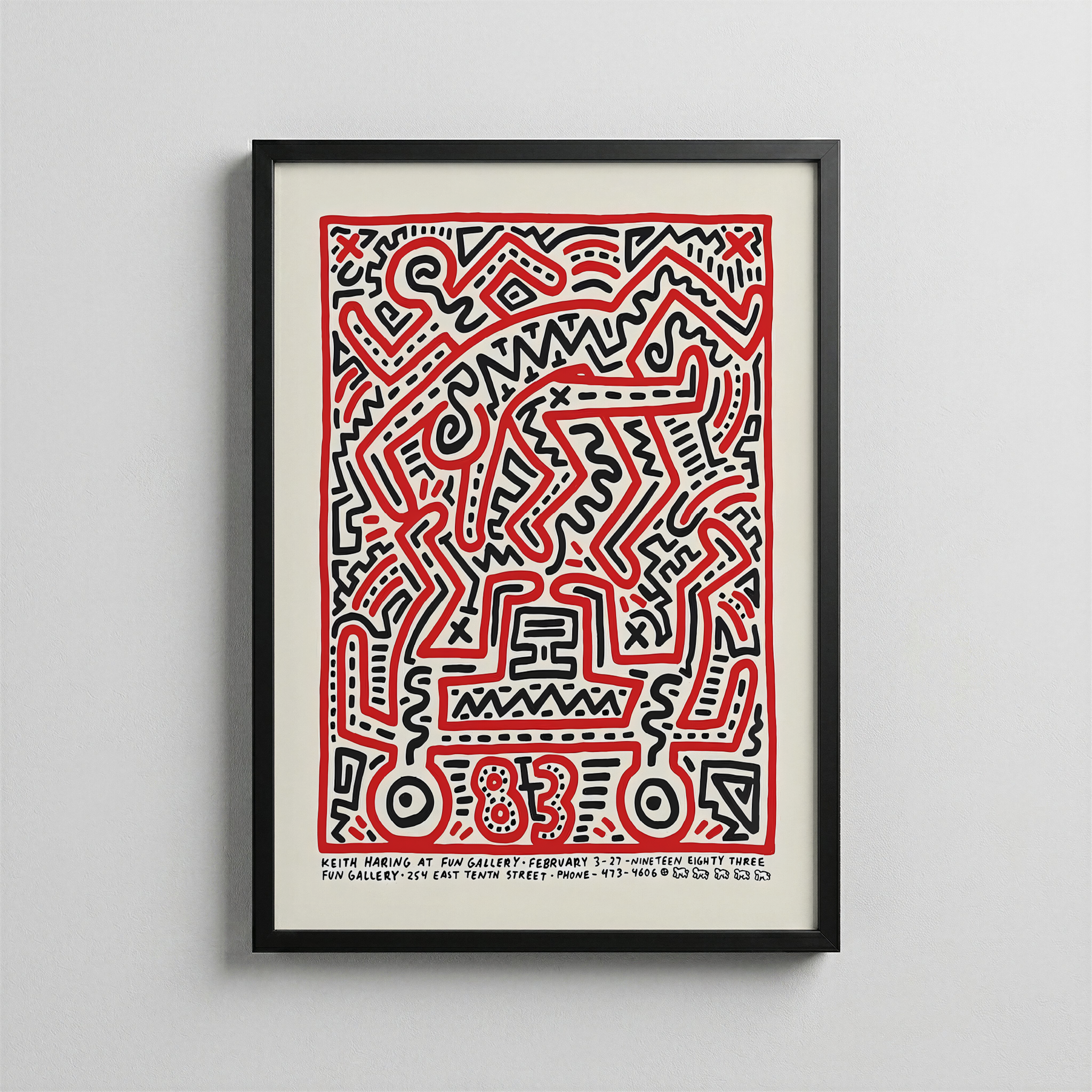 Keith Haring – Fun Gallery Exhibition Poster (1983)