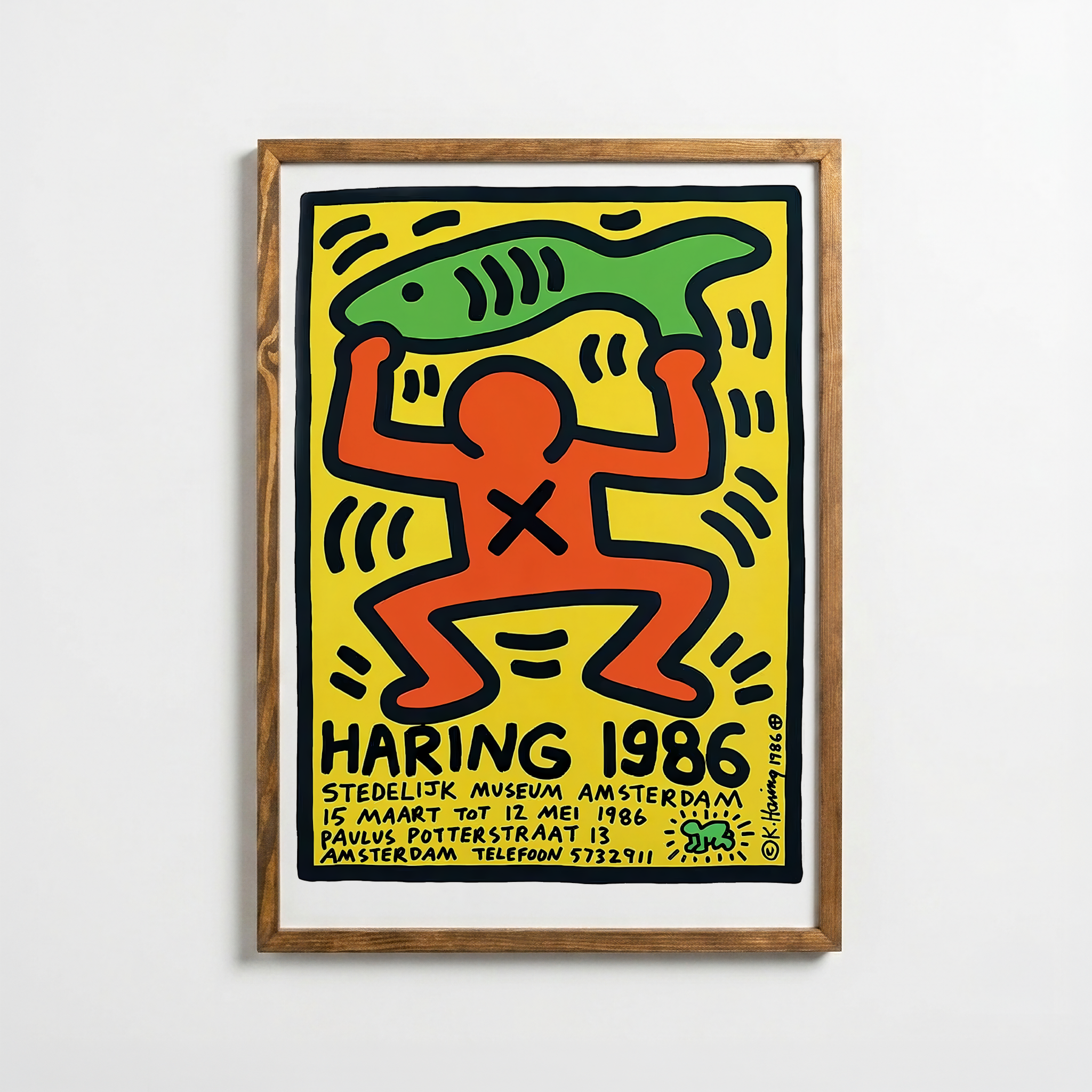 Keith Haring – Stedelijk Museum Amsterdam Exhibition Poster (1986)