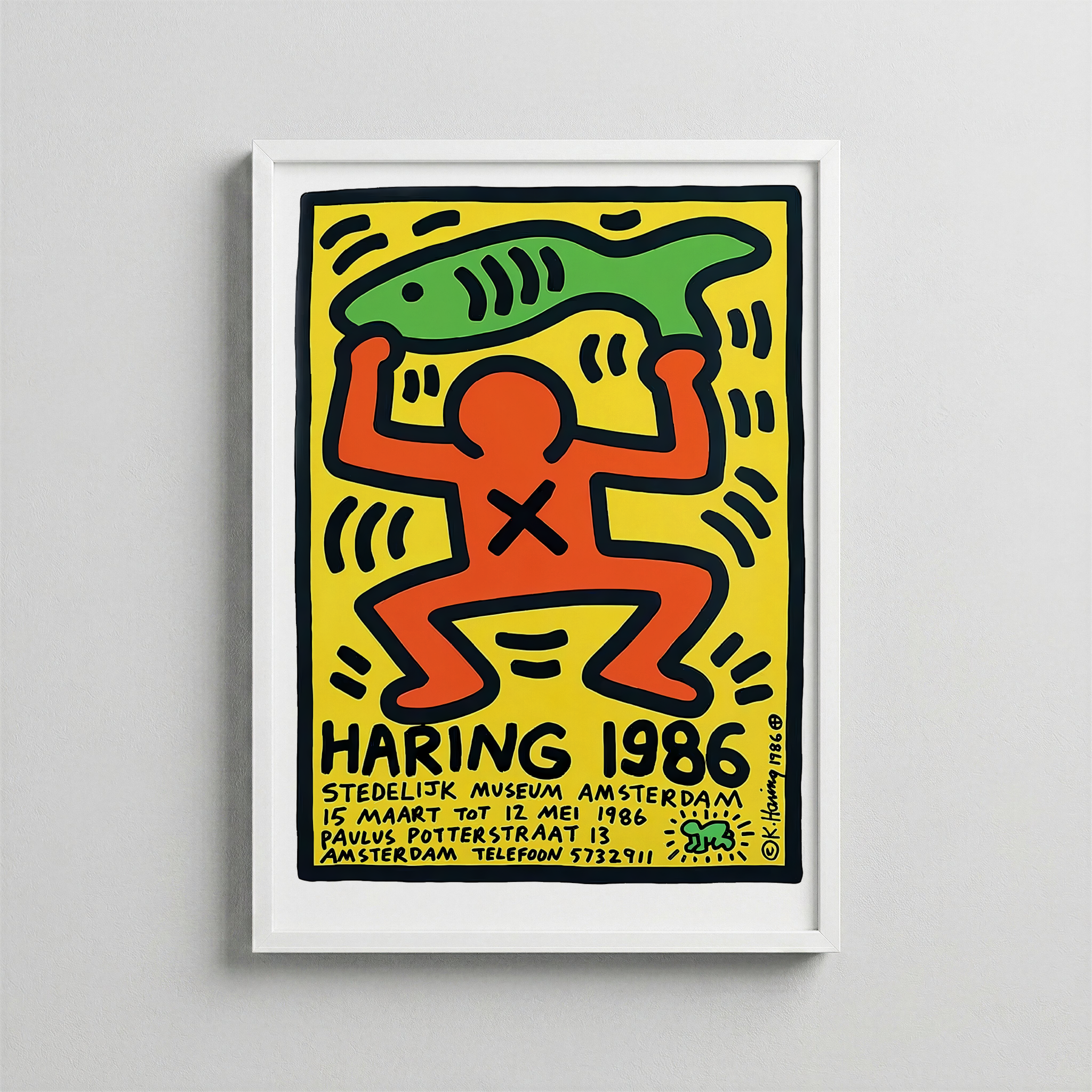 Keith Haring – Stedelijk Museum Amsterdam Exhibition Poster (1986)