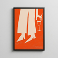 Kırmızı Masa Sahnesi – Minimal Yemek Posteri