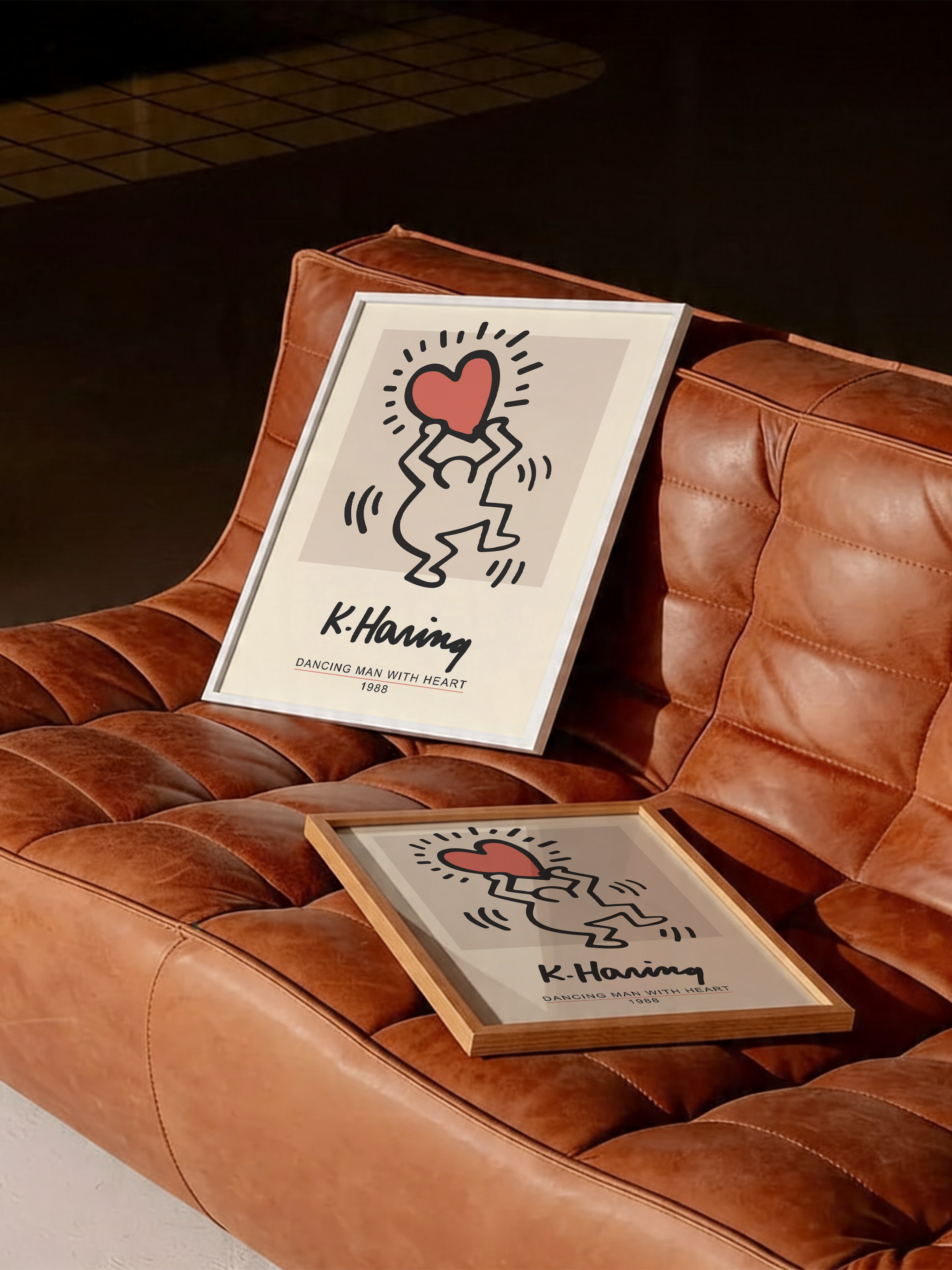 Keith Haring - Dancing Man With Heart