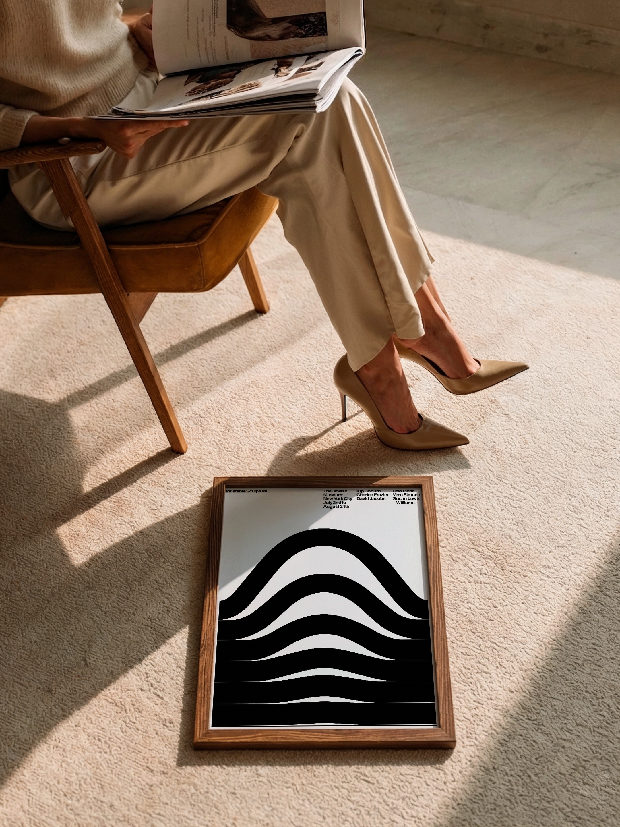 Şişen Dalgalar – Minimal Sergi Posteri