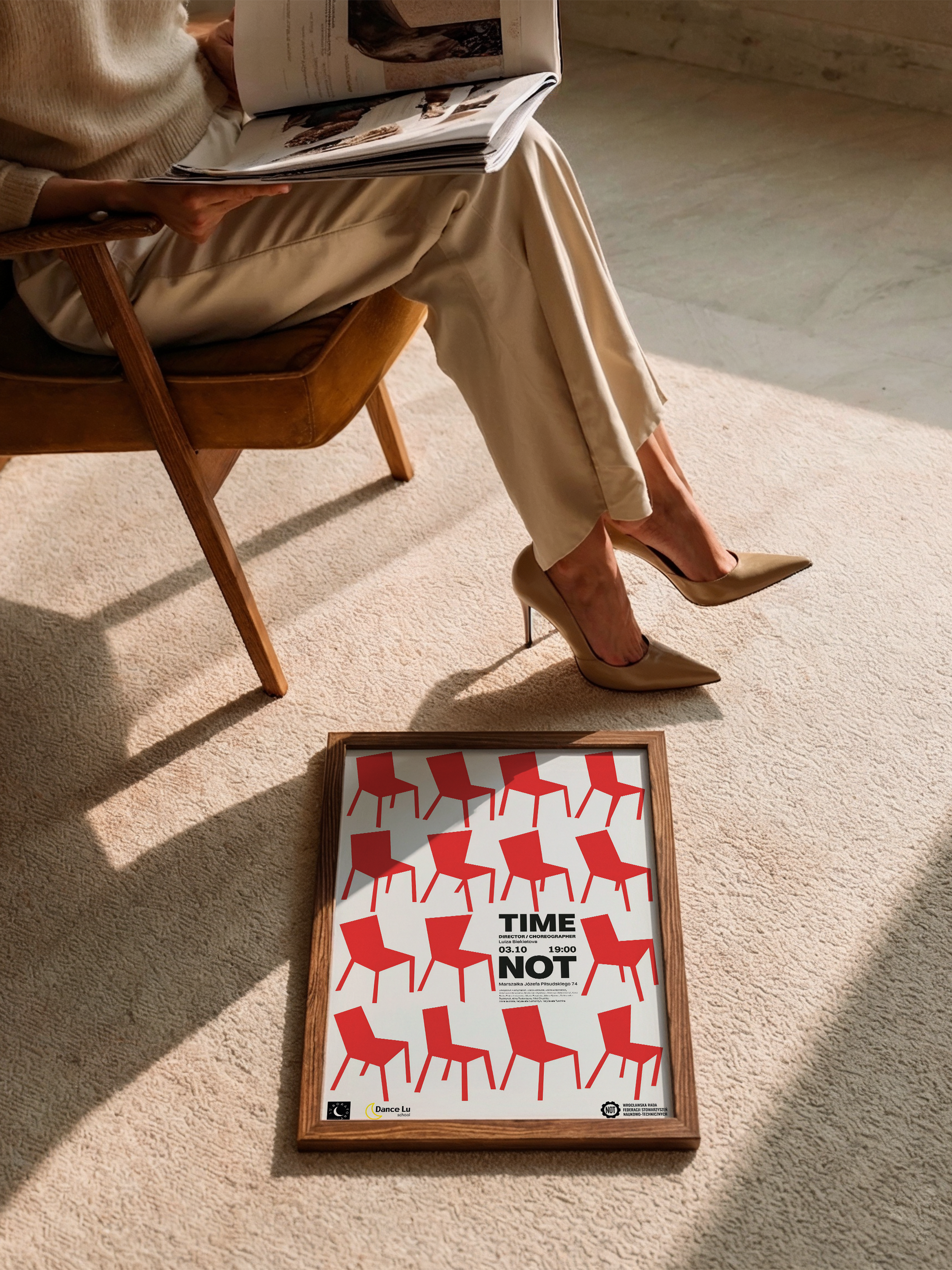 Time Is Not – Abstract Chair Poster